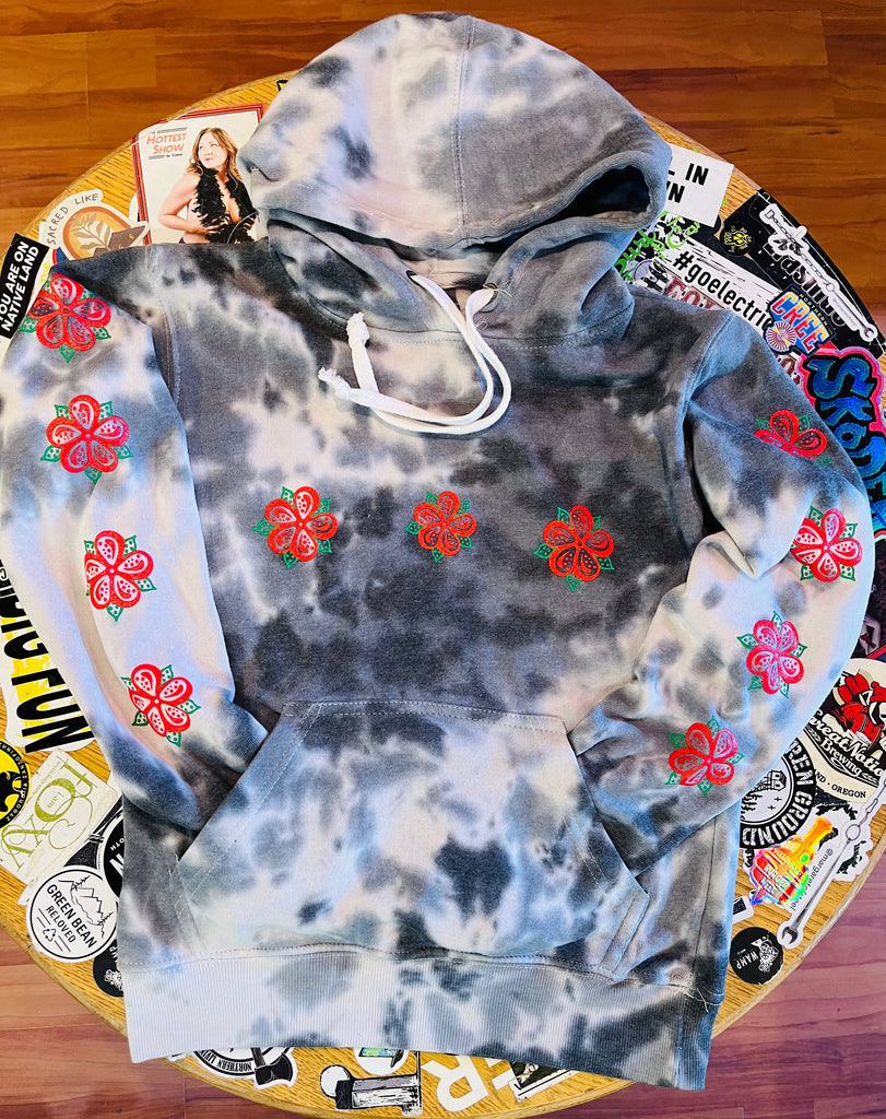 Dene Rose Hoodie- Tie Dye